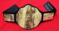 BIG GOLD Campeonato Mundial Peso Pesado Réplica Cinturón de Título Adulto 2MM Placa de Latón