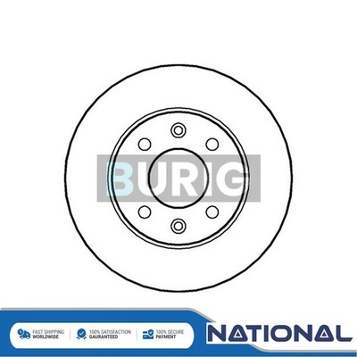 Fits Renault Super 5 Twingo Clio Extra 1.0 1.2 1.4 Brake Disc Front Burig