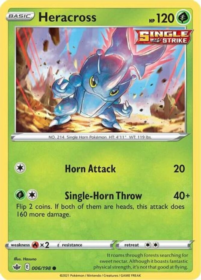 Heracross - 006/198 - Common - Near Mint