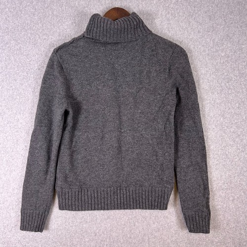 Maglione Lauren Ralph Lauren donna M grigio misto lana cashmere girocollo a costine - Foto 10 di 10