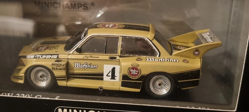 MINICHAMPS BMW 320I GRP 5 J OBERMOSER DRM 1977 400 772305 1/43 - Image 4 of 4
