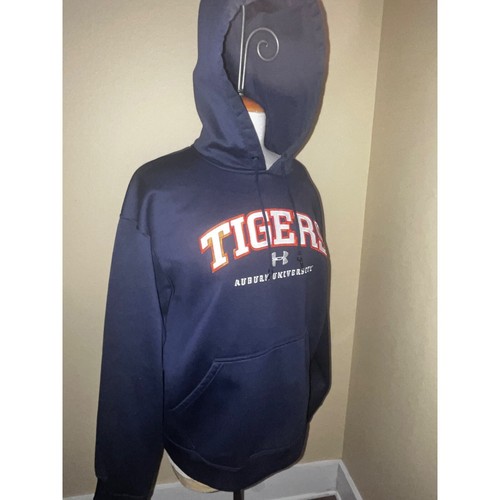 Under Armour Auburn University Tigers Hoodie Sweatshirt Blue W/ Logo Size M 42" - 第 5/10 張圖片