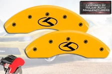 2018 Rio Front Yellow Engraved MGP Brake Disc Caliper Covers w/ "K" Logo