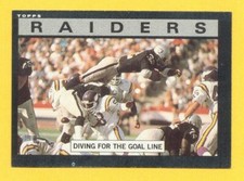 1985 Topps MARCUS ALLEN Oakland Raiders Team Card