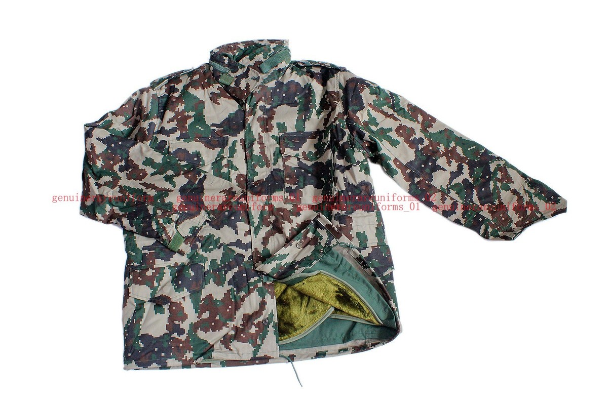 Rare Genuine Nepal Army Jungle Lizard Digital Camo M65 Jacket