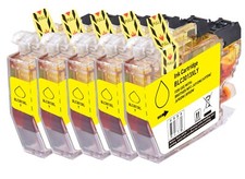 5PK YELLOW Print Ink Chip fits Brother LC3013 MFC-J491DW MFC-J497DW MFC-J690DW