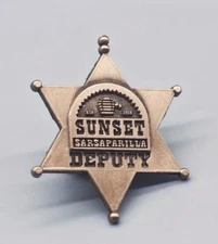 Sunset Sarsaparilla Deputy badge Fallout New Vegas Metal Pin
