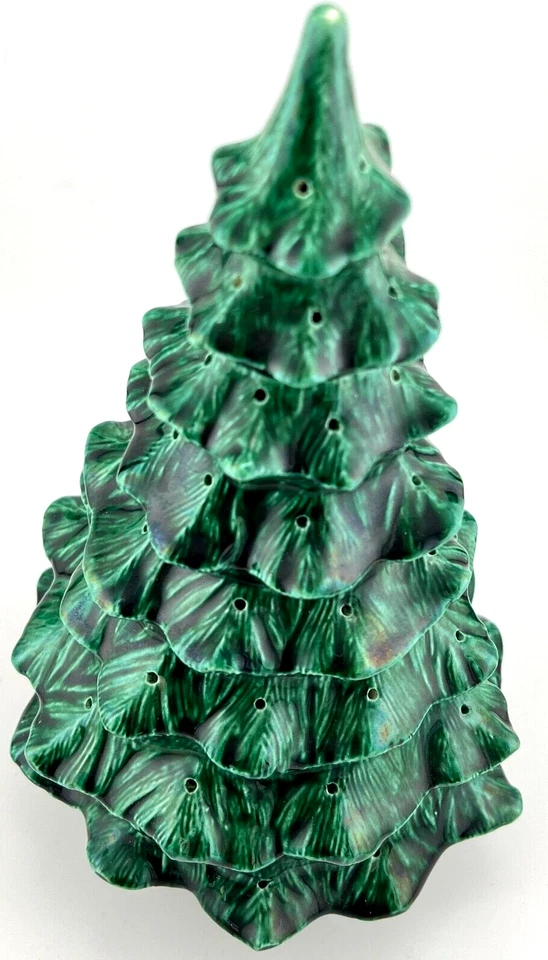 Green Ceramic Tabletop Christmas Tree To Decorate No Lights 10 in - Image 2 of 3