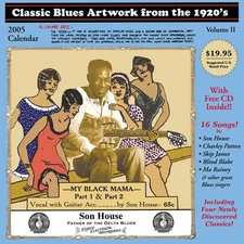 John Tefteller's Blues Images Calendar 2005 + FREE CD Paramount Race Record Art