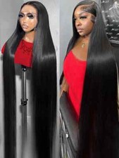 Bone Straight 360 13x6 HD Lace Front Human Hair Wigs Women Glueless Preplucked