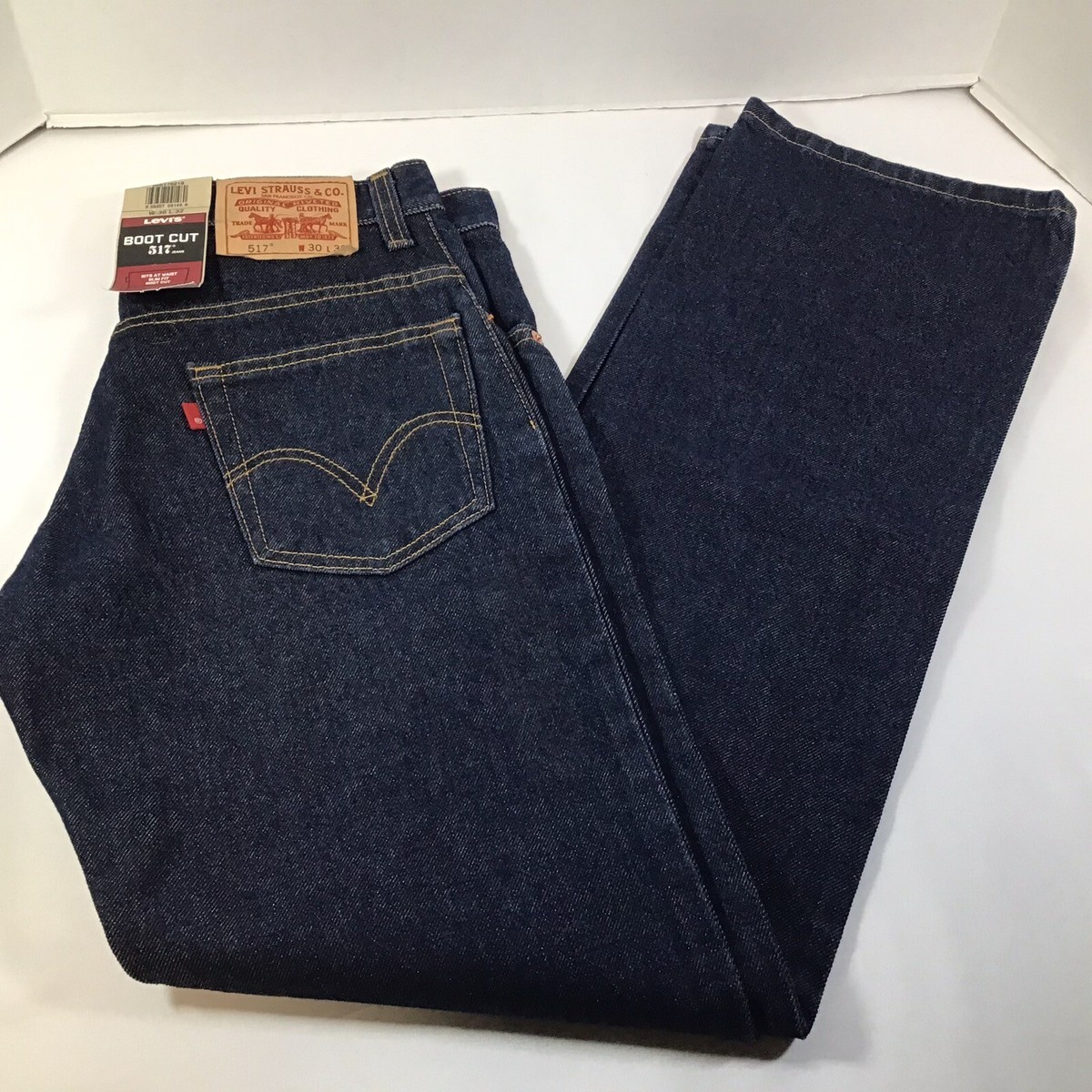 パンツ levi's517 W30 MEXICO Vintage 90's Levi's 517 Red Tab Faded Blue Boot-Cut Low Rise