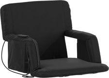 Malta Heated Stadium Seat with Back Support, 6 Recline Positions, Portable Chair