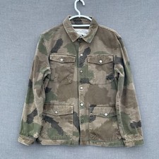 Polar Brand Jacket Women's Small Camo Green Chore Shacket Military Camp Vibes