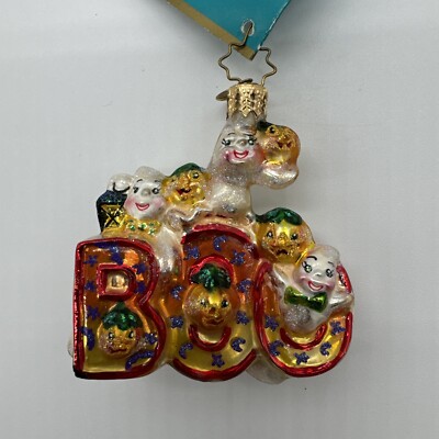 RARE Retired Christopher Radko Halloween BOO BUNCH GEM Ghosts