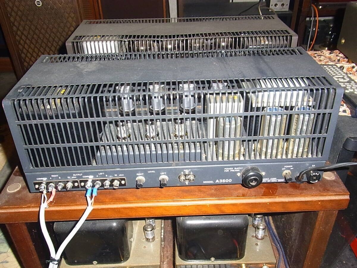 LUXMAN Luxkit A3500 Power Amplifier Tube Main Amp Kit Vintage Working Free  Ship