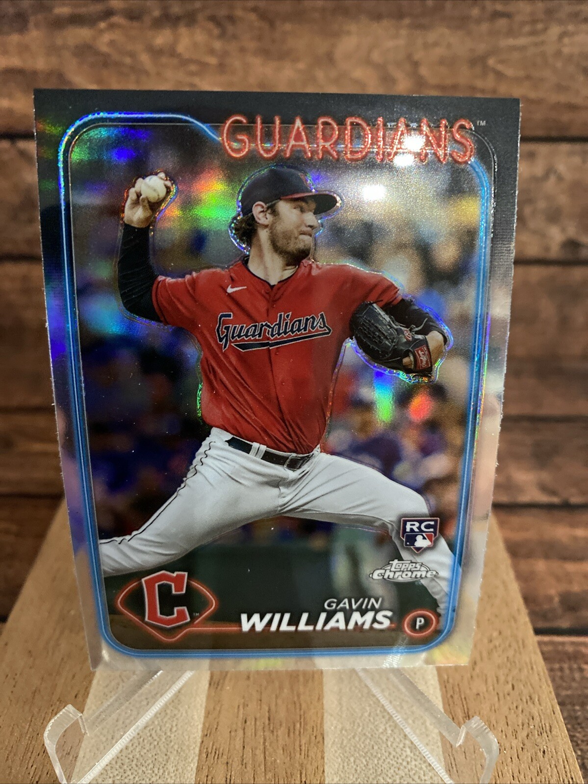 #15 Gavin Williams RC Cleveland Guardians 2024 Topps Chrome Refractor