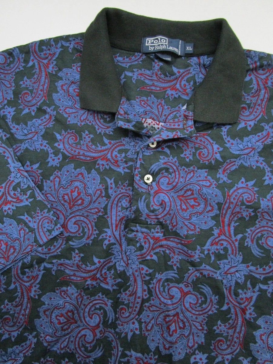 Polo Ralph Lauren Paisley Short Sleeve Button-Up Casual Button