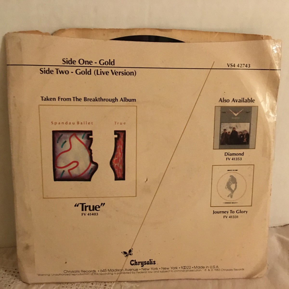 SPANDAU BALLET /45 single, GOLD ( DEMO ) | eBay