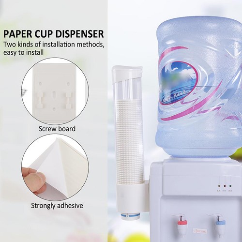 60-80 Cups Paper Plastic Cup Dispenser One Touch Button Cup Holder(white)♡ - Picture 14 of 15