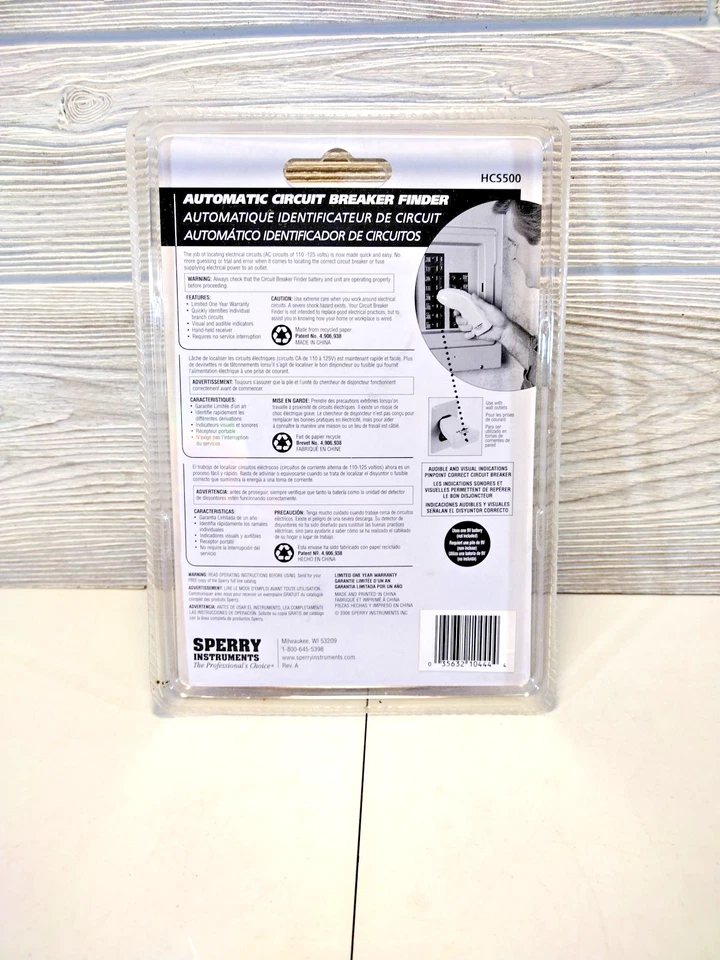 Circuit Breaker Finder / Locator A W. Sperry Model CS-500A - New in Package - Image 2 of 2