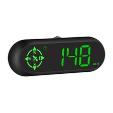 Car HUD Head Up Display Compass Clock Digital GPS Speedometer MPH Overspeed Alam
