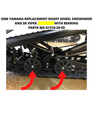 YAMAHA SNOWMOBILE BOGEY WHEEL + BEARINGS SIDEWINDER / SR VIPER 8JR