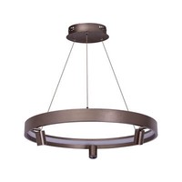 NäVe Led Pendelleuchte Tristan Ø58Cm 37W Warmweiss Stahl-Blank Dimmbar 6139250