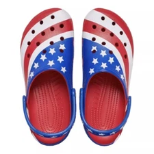 Crocs Classic American Flag Clogs 4th Of July Unisex Patriotic All Sizes NEW!