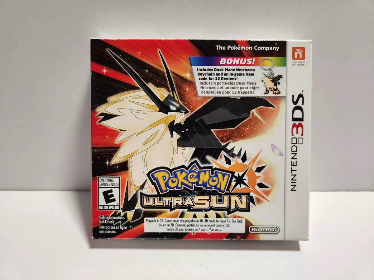 coleção] Pokémon Ultra Sun (keychain Bonus) Nintendo 3ds