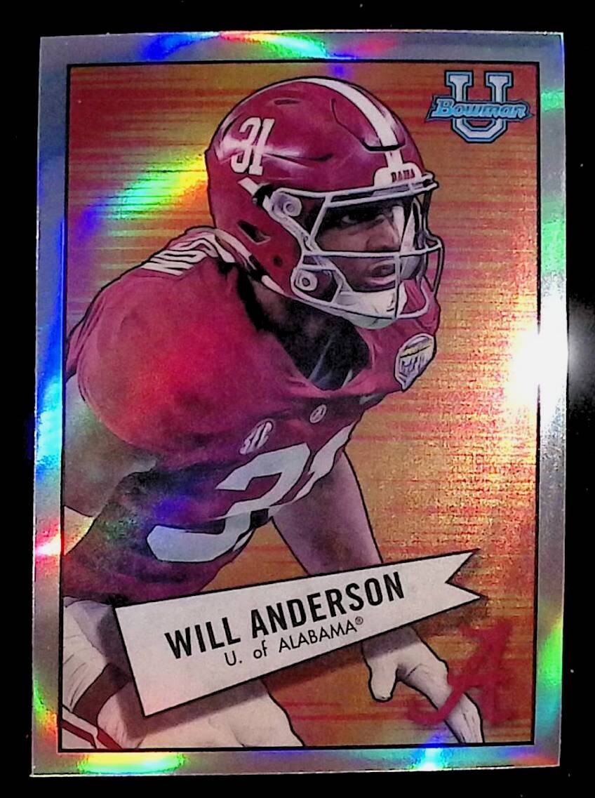 Will Anderson 2022 Bowman Chrome University 1952 Bowman Refractor #52BF-3