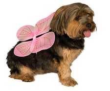 Pink Fairy Wings Dog Costume - Size Med/Large