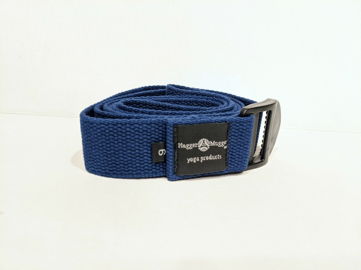HUGGER MUGGER 6ft Cotton Yoga Strap Blue