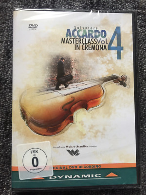 DVD - SALVATORE ACCARDO - MASTERCLASS  IN CREMONA - Vol.4 - NEU