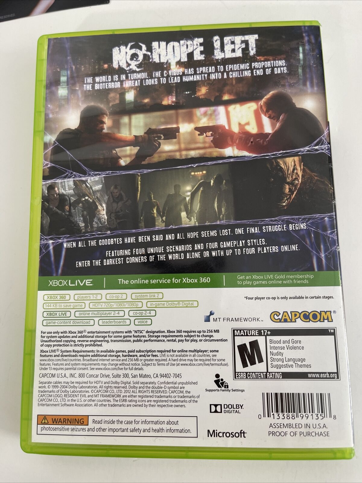 Jogo Resident Evil 6 para Xbox 360 - Capcom - Premium Computadores