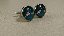 New England Patriots style Cufflinks Best man Groomsmen Wedding Gift Fathers Day
