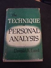 The Technique Of Personal Analysis By Donald ...