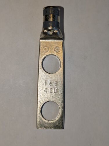 T & B , 256-30695-255, 4awg, 2-hole, 3\8" holes, 1"center, grey 29, box of (50) - Picture 3 of 4