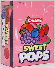Charms Sweet Pops Suckers 48 Count Box Candy ...