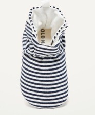 Old Navy Baby Shoes Booties 12  18 Months Soft Sole Unisex White Navy Stripe NEW