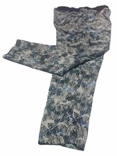 LOGO by Lori Goldstein Black/Blue Print Pull On Pants W/Pockets Size 10