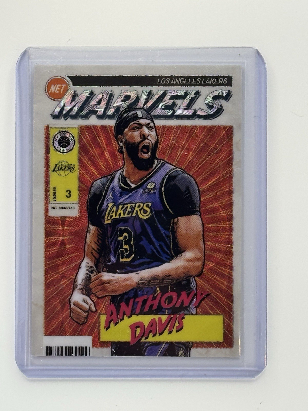 2023-24 Panini Nba Hoops Premium Stock - Retro Net Marvels Anthony Davis #15