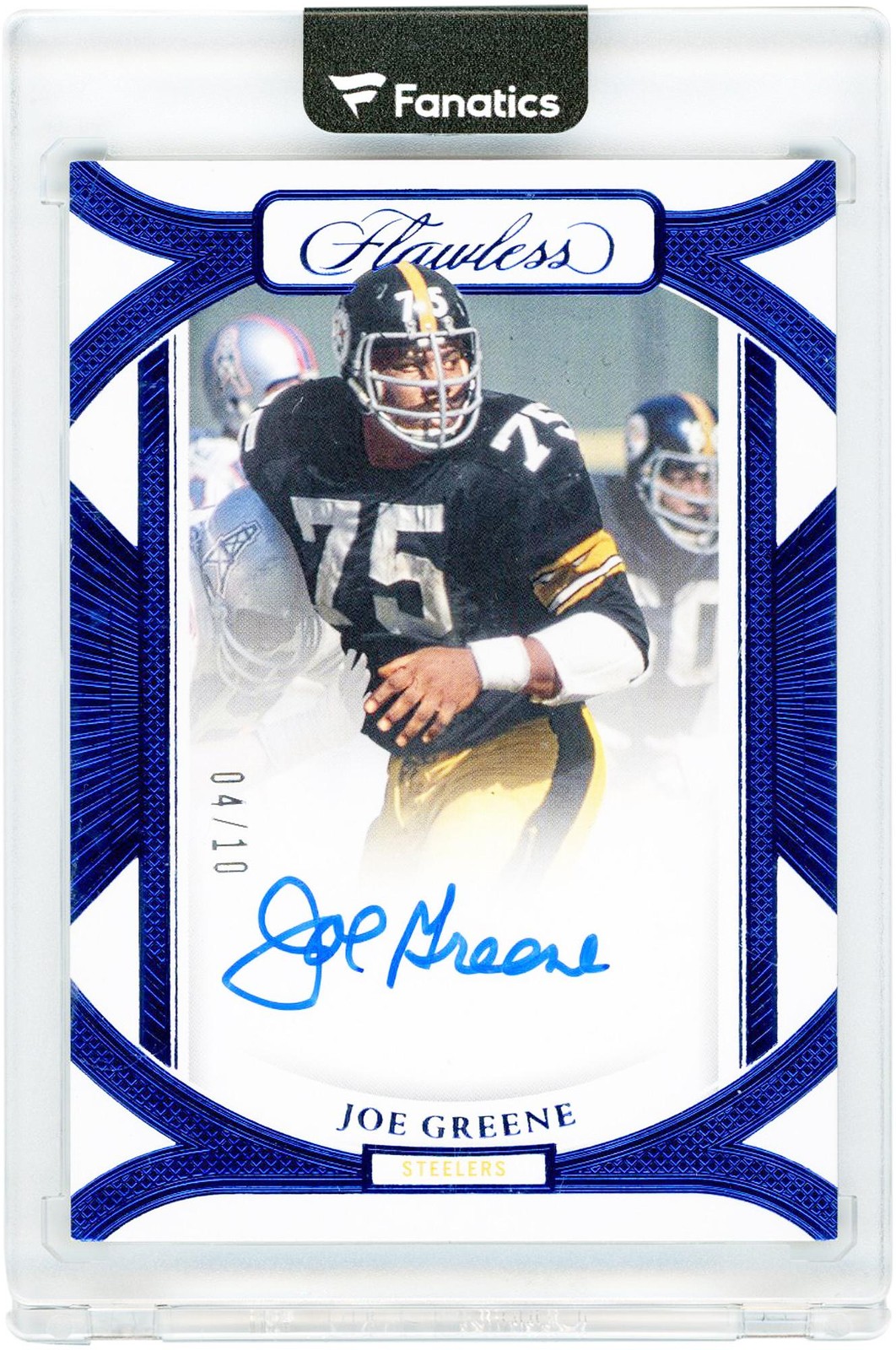Autographed Joe Greene Steelers Football Card Item#14762192 COA