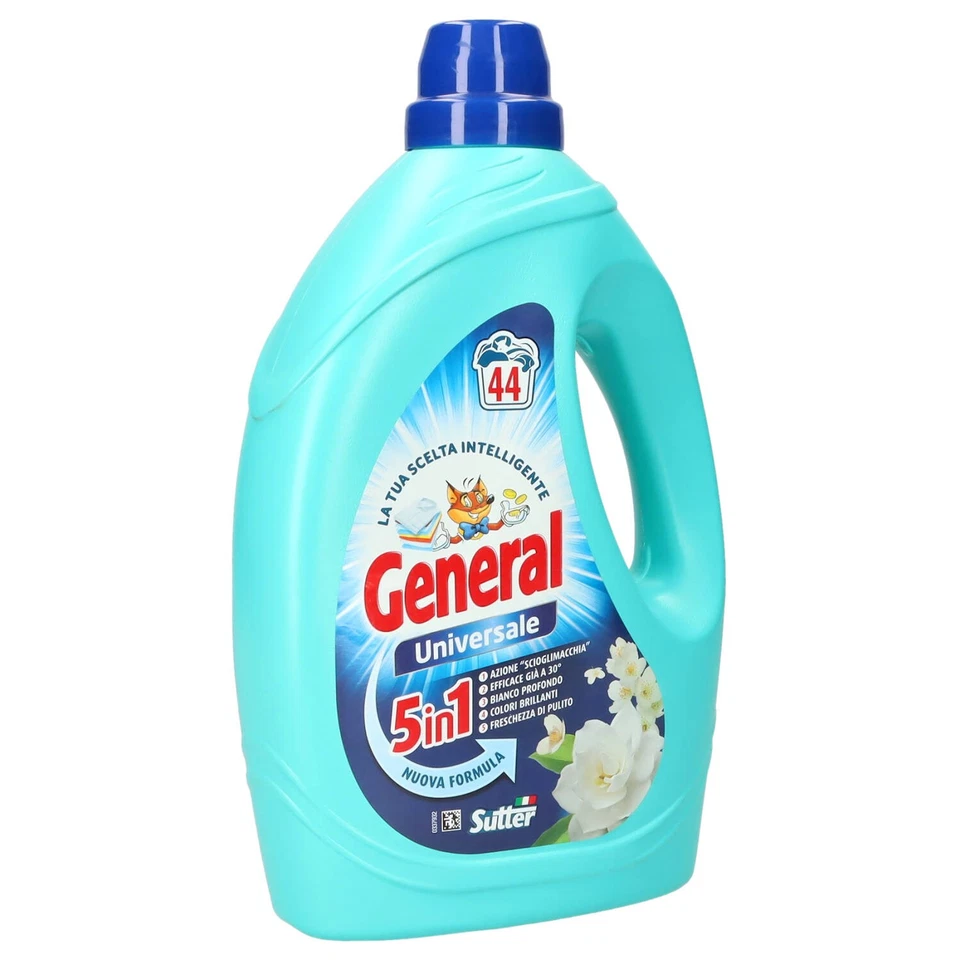 GENERAL DETERSIVO LIQUIDO UNIVERSALE 44 LAVAGGI - Immagine 2 di 4