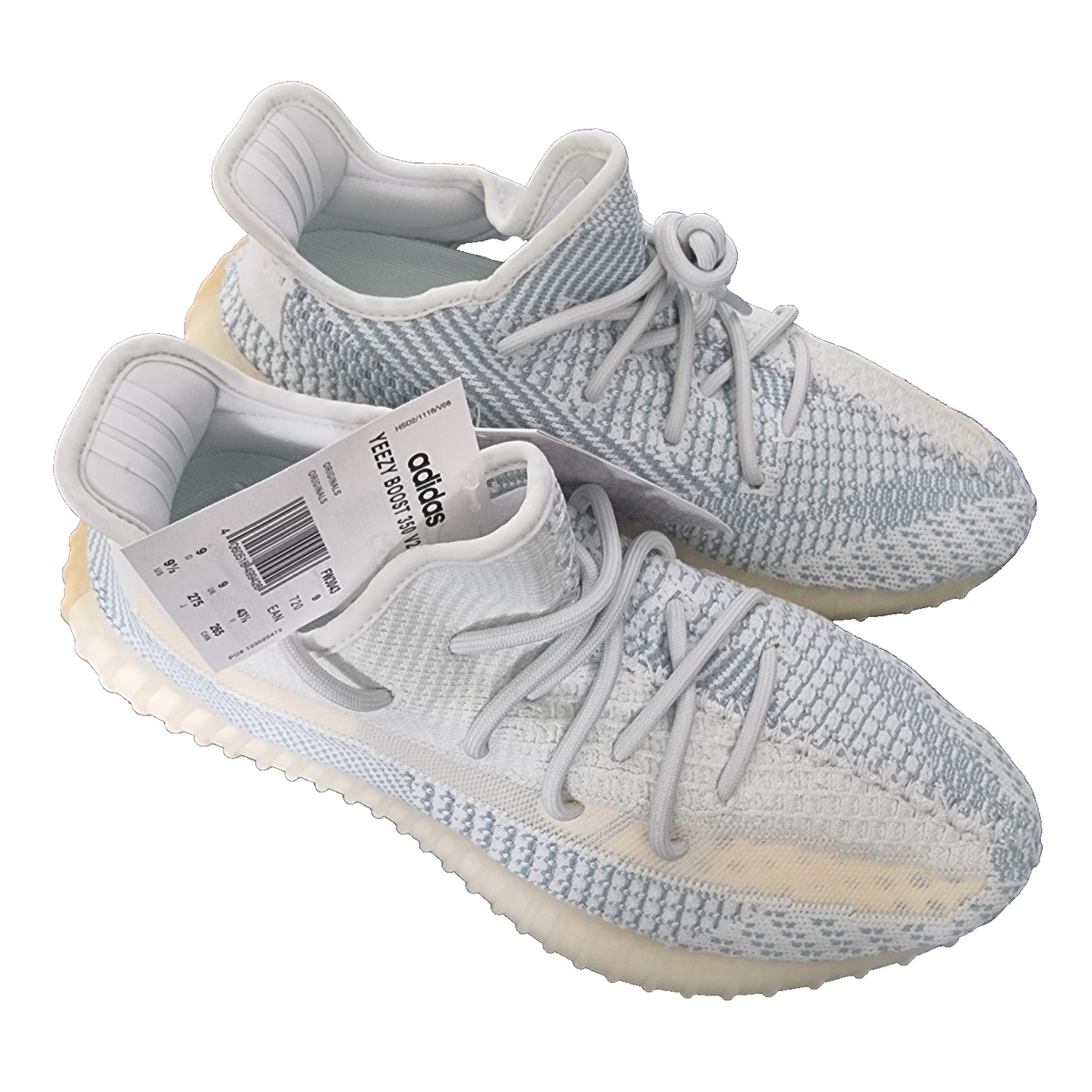 UK 9 ✓ adidas Yeezy Boost 350 V2 Reflective Cloud White • FW5317