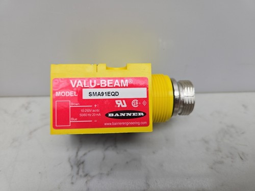 Banner Engineering SMA91EQD Sensor Photoelectric Emitter 60 Meter 10-250 Vac/Vdc - Picture 2 of 11