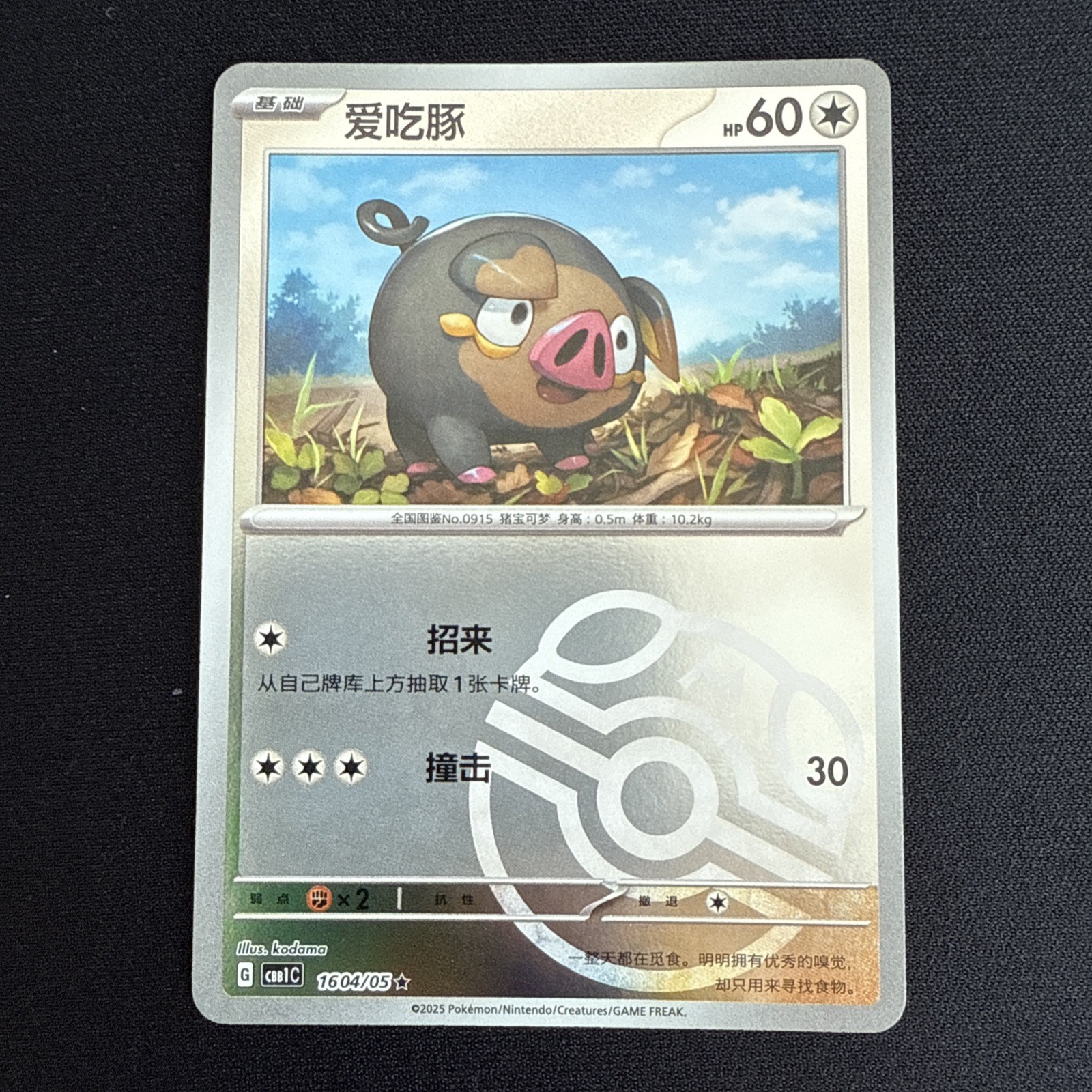 Pokémon TCG Horizons Gem Pack Vol. 1 Lechonk #4 Master Ball 1604/05 (01)