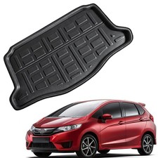 Cargo Liner Rear Trunk Boot Mat Floor Carpet For Honda Fit Jazz Hatch 2014 -2019 Cargo Liner Rear Trunk Boot Mat Floor Carpet For Honda Fit Jazz Hatch 2014 -2019