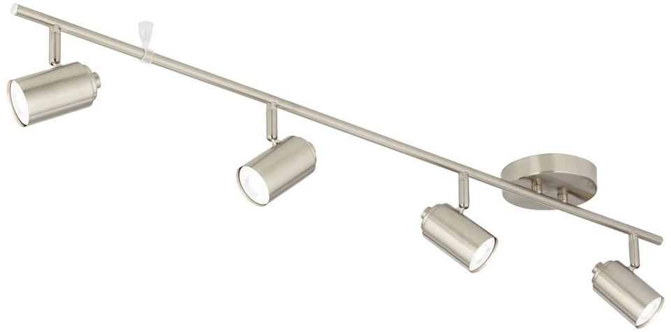 Accesorio de pared o techo LED de níquel cepillado Pro Track Vester 4 luces Foto 2 de 4