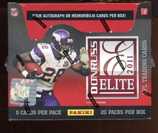 2011 DONRUSS ELITE HOBBY SEALED FOOTBALL BOX 20 PACKS, 5 CARDS PER PACK