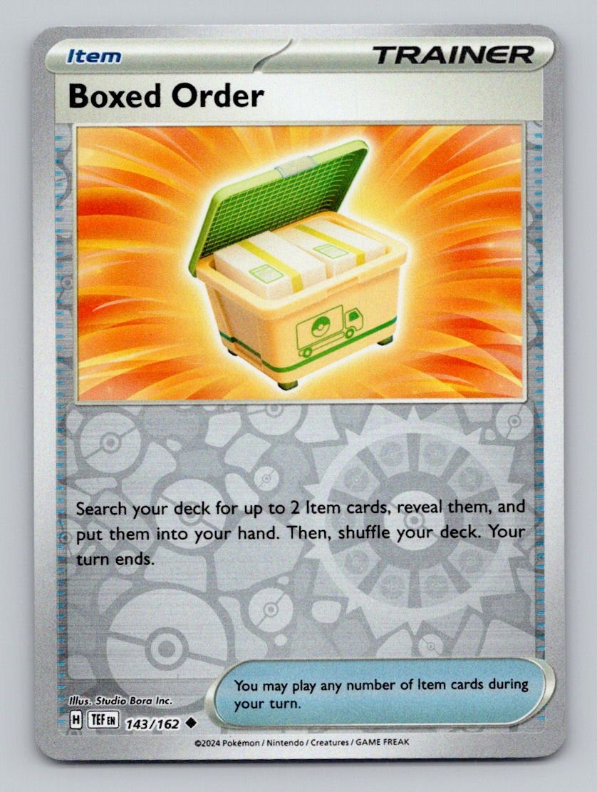 Boxed Order 143/162 Uncommon Temporal Forces Pokemon Reverse Holo Near Mint